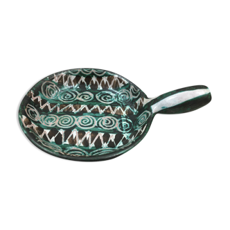 Pan caquelon ceramic Vallauris signed RP Robert Picault vintage year 70