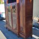 1925 solid curly mahogany office bookcase