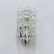 Set of 2 bubble glass wall lamp sconces by Helena Tynell for Limburg, Germany, 1970s