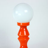 Lampe en verre orange par Vitropol, Pologne 1960s