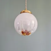 Suspension Space Age en verre de Murano, Mazzega, 1970