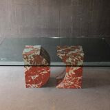 Marble and glass table