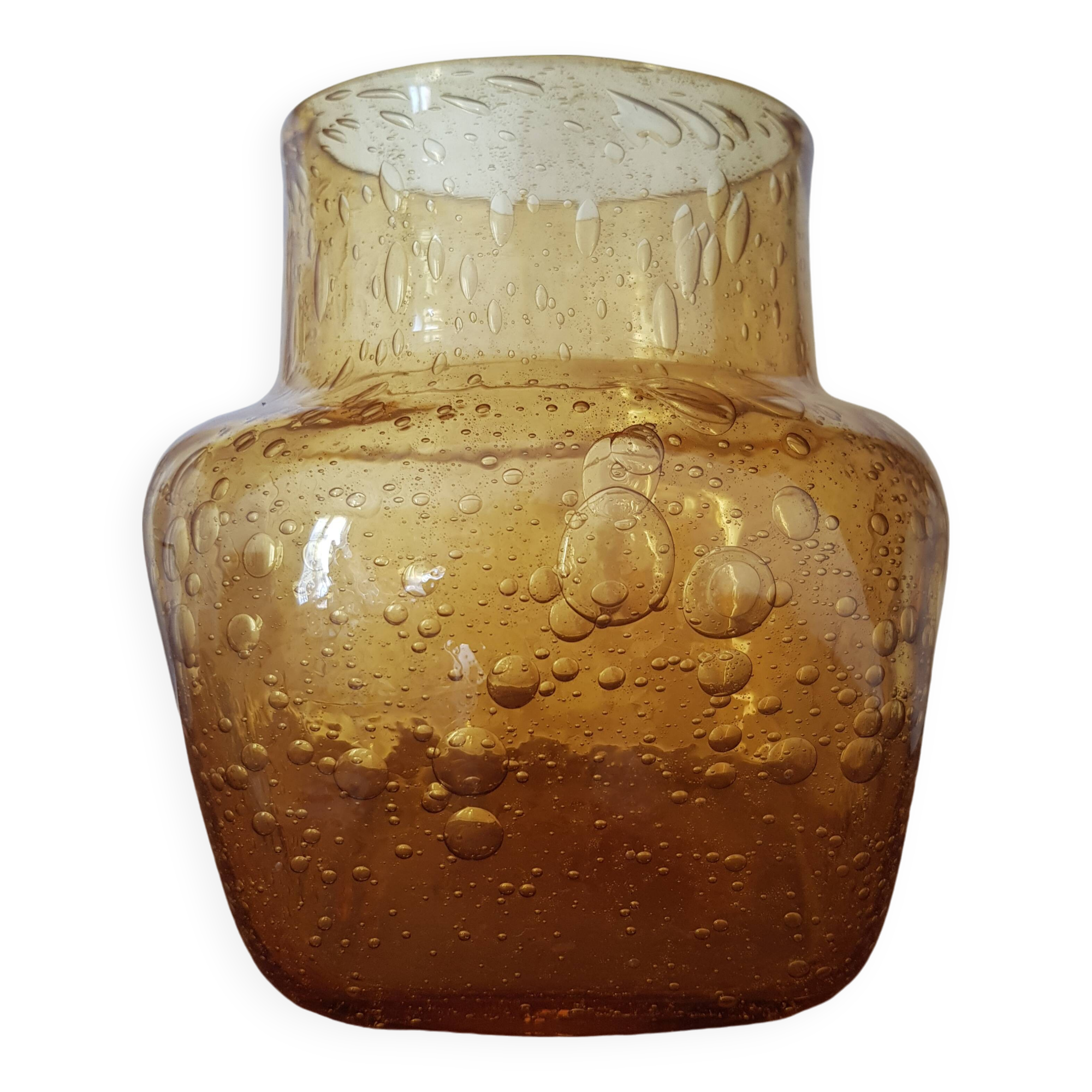 Vase en verre vintage