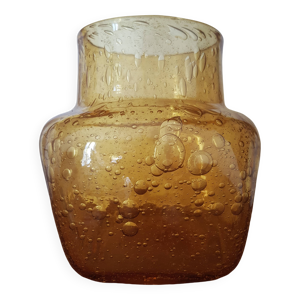 vase en verre vintage