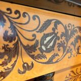 Biedermeier Secretaire in Cherrywood and Maple with Inlays and Brass, South Germany, 1830s