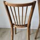 Set of 4 Baumann chairs model no. 153 – solid beech and faux leather – 1960s