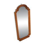 Vintage wooden mirror from the 1960s, art deco style 60s mirror.