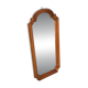 Vintage wooden mirror from the 1960s, art deco style 60s mirror.