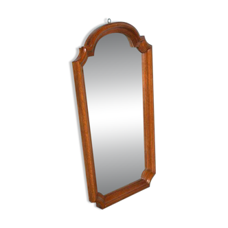 Vintage wooden mirror from the 1960s, art deco style 60s mirror.