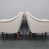 1960s Pair of Danish Restored Armchairs