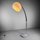 Harvey Guzzini floor lamp Arch with marble base, Italy, 1970