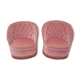 Paire de chauffeuses crapaud velours rose