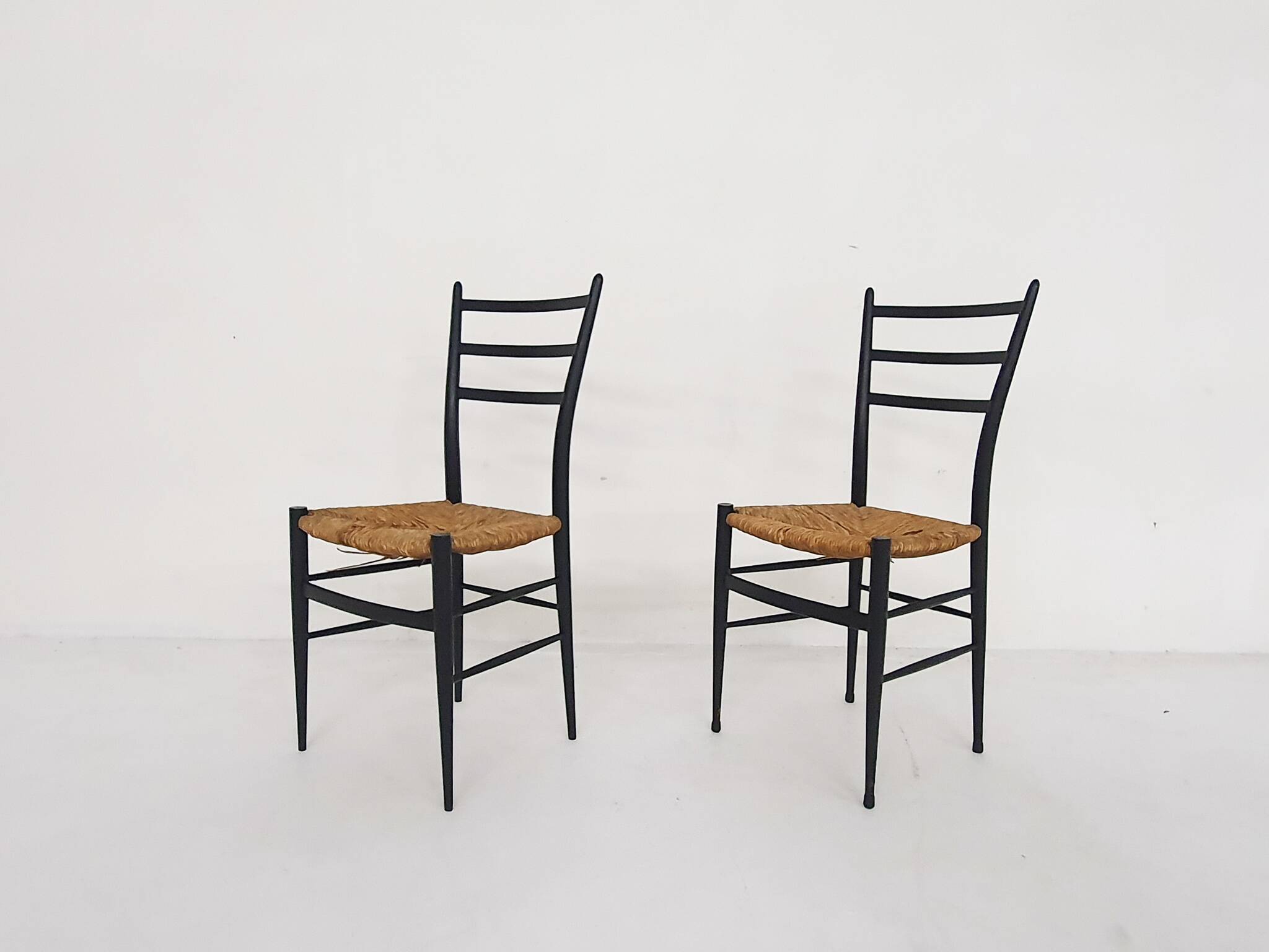 Set of 2 Chiavari Spinetto chairs, Italy 1960's