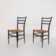 Set of 2 Chiavari Spinetto chairs, Italy 1960's
