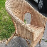Rattan armchair
