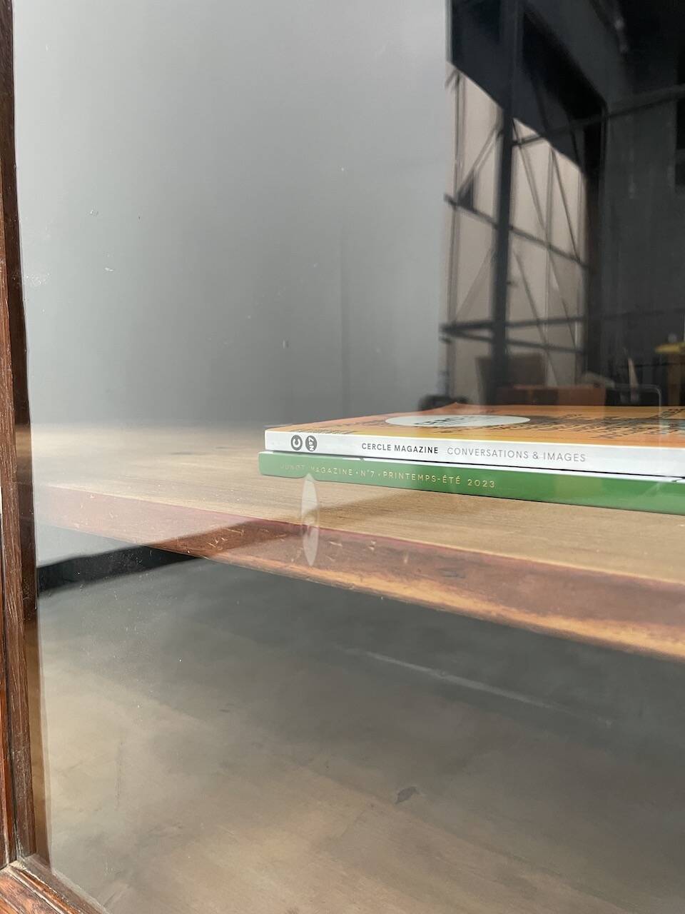 Enfilade de métier XXL chêne portes vitrées