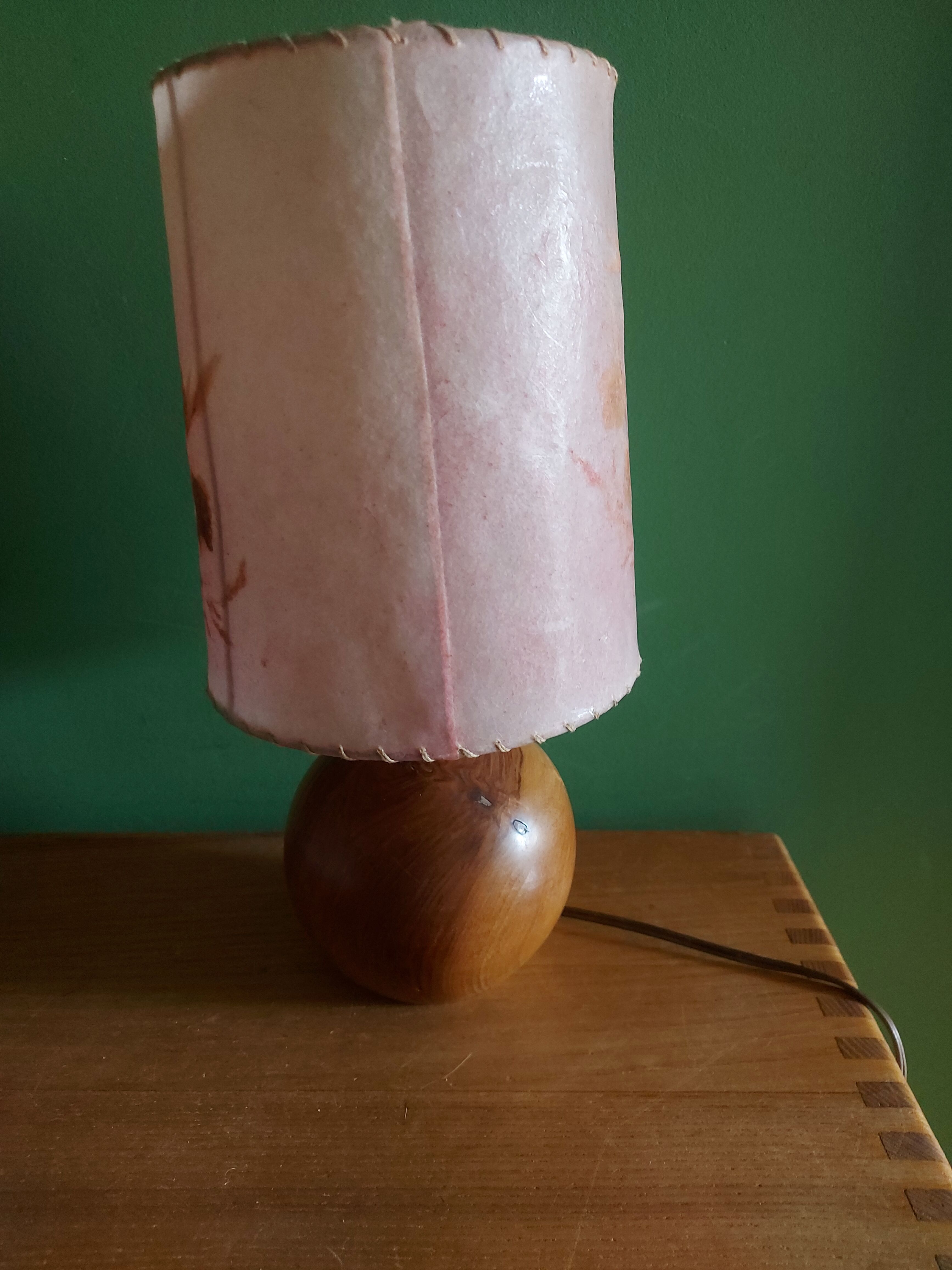 Lampe vintage en bois