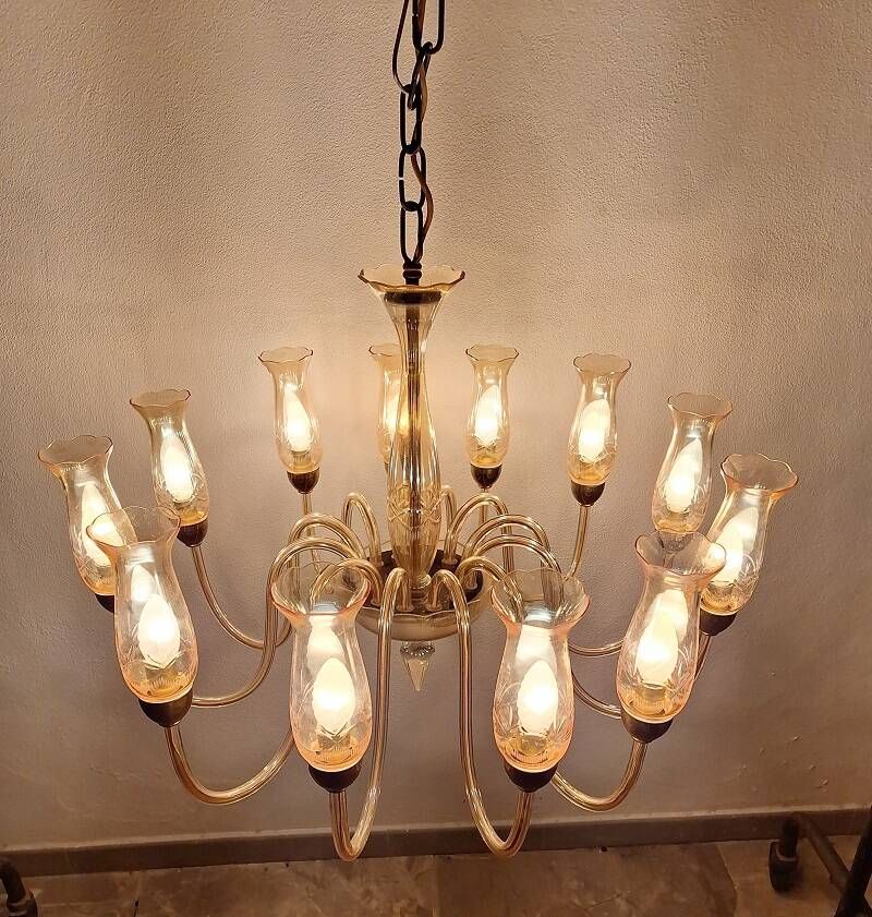 Lustre De Majo Murano vintage