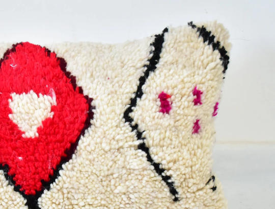 Colorful Moroccan carpet pillow 53x35cm