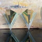 Set of 2 1980s modernist wall light Alaska Lux Lighting House Inc., Germany.