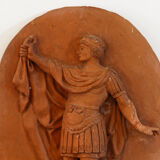 Pair of terracotta medallions