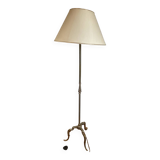 Lampadaire en fer de couleur doré