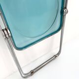 Blue Plia Chair by Giancarlo Piretti for Castelli, 1960