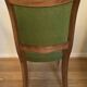 Vintage green velvet chair
