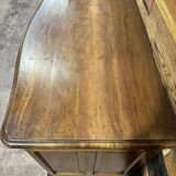 Curved commode in Louis XV style made of walnut.