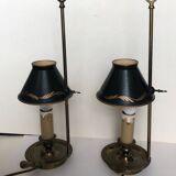 Paire de lampes bouillotte