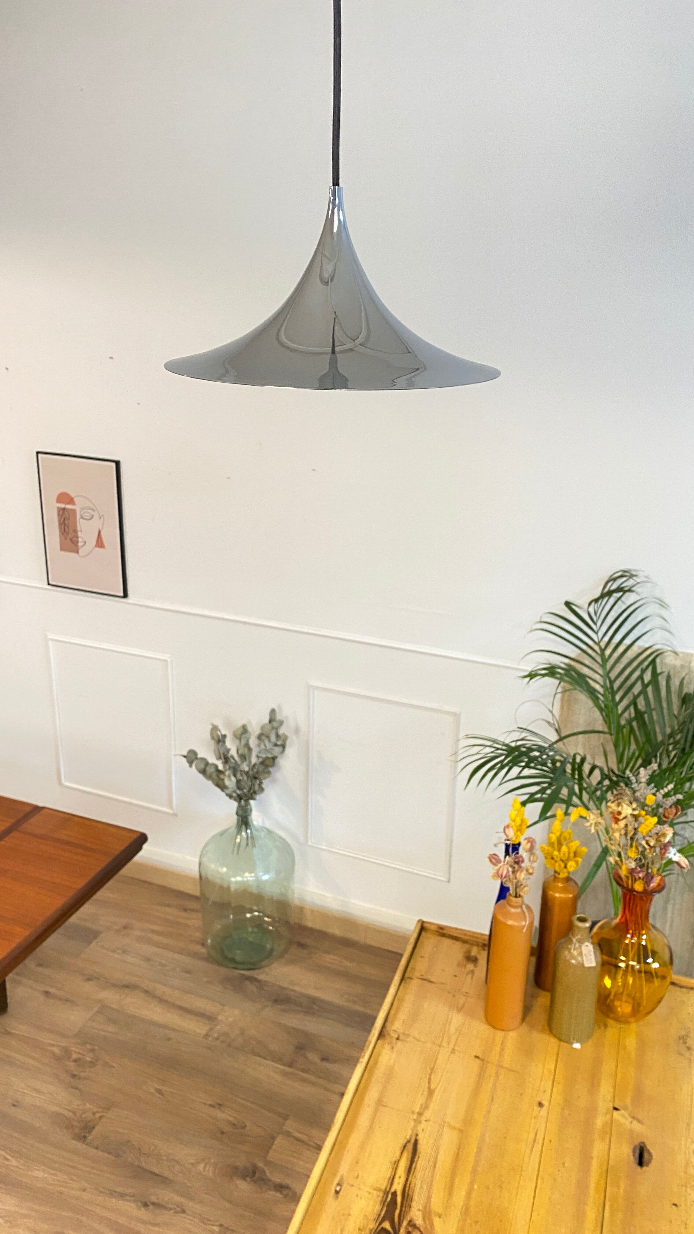 Semi silver suspension by Gubi