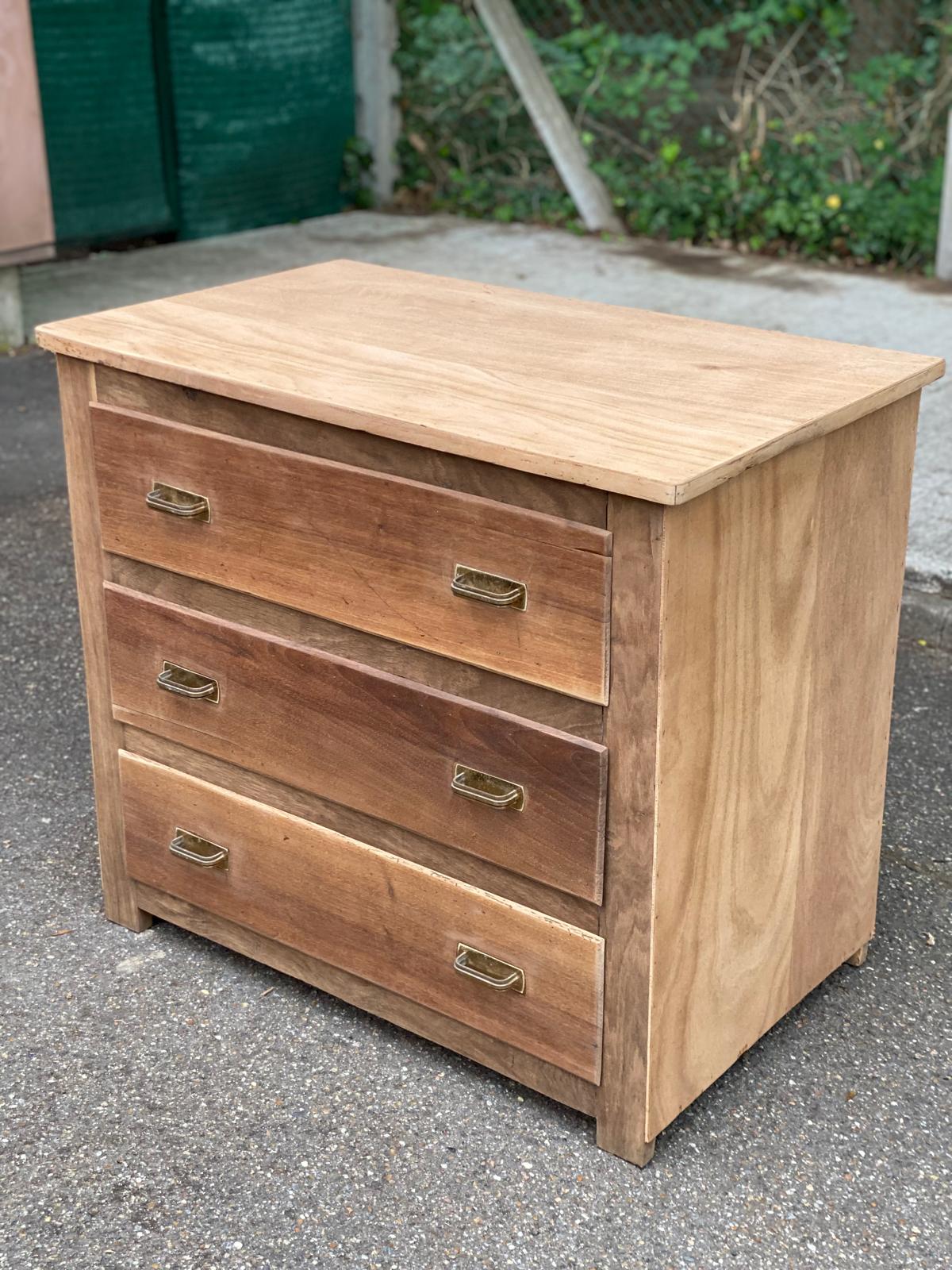 Renovated teak and veneer commode from the 1950s.