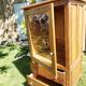 Meuble TV avec vitrine en verre