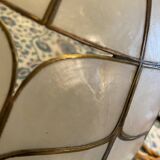 Suspension mother-of-pearl and brass diam 25 cm