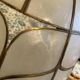 Suspension mother-of-pearl and brass diam 25 cm