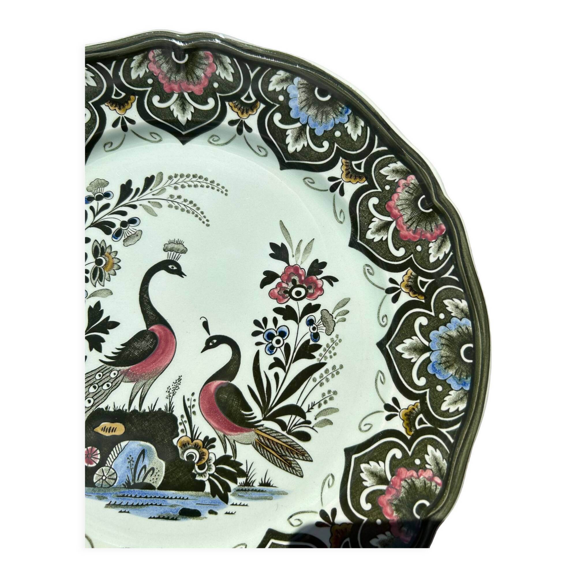 Collectible plate peacock by villeroy and boch
