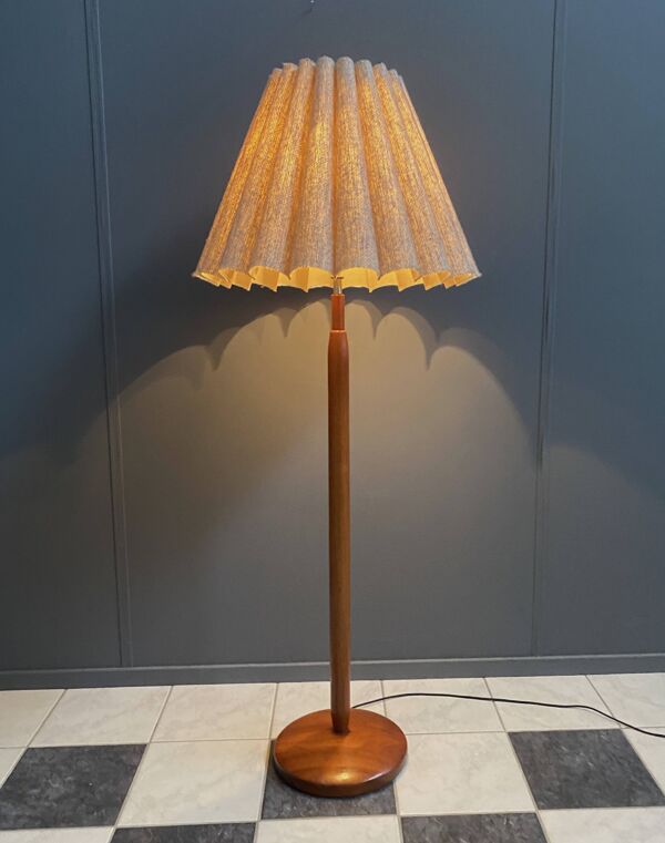 Lampe de sol Domus Teck 1960, avec étiquette d'origine !