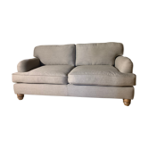 Pair of sofas 2 place beige wool