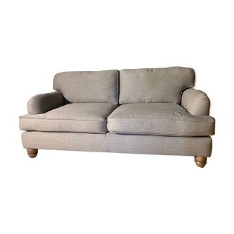 Canapé 2 places laine beige