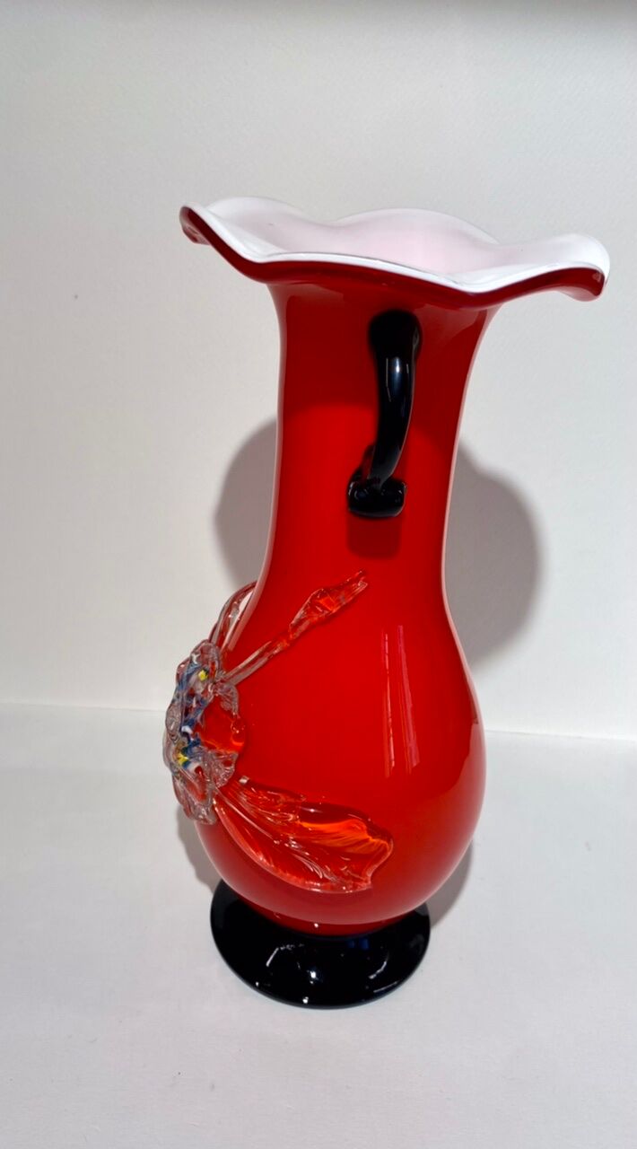 Vase Murano red 70s