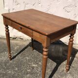 Wooden desk with drawer, Louis Philippe
