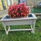 Removable galvanized interior gray wood planter