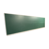 Green wall-mounted school board with chalk rack