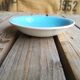 Blue Saucer in Faience from Salins Collection Deauville