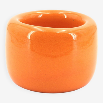 Pot en céramique orange vintage