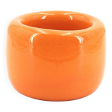Vintage orange ceramic pot