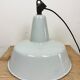 Industrial Grey Enamel Factory Pendant Lamp from Zaos, 1960s