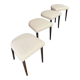 Series of 4 mahogany chairs 40s