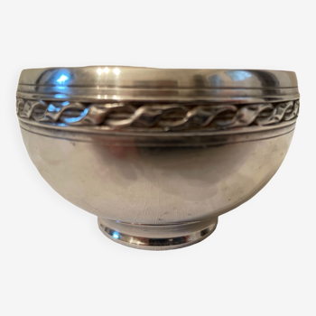 Silver metal bowl