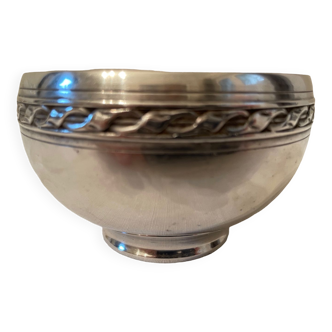 Silver metal bowl